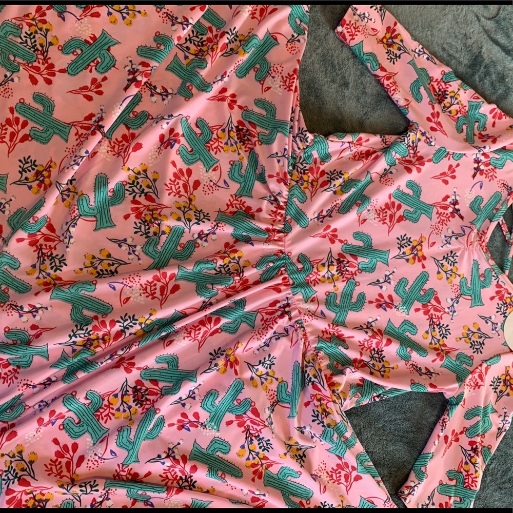 Dot Dot Smile ballerina pink cactus dress!